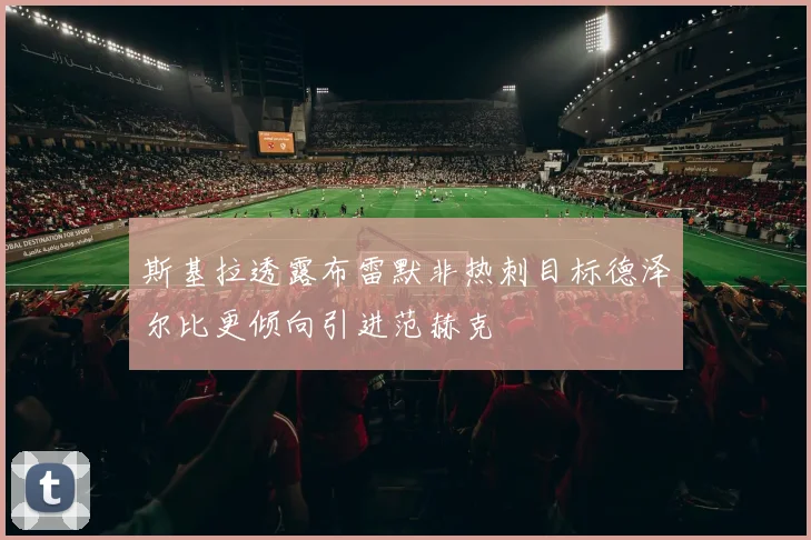 斯基拉透露布雷默非热刺目标德泽尔比更倾向引进范赫克