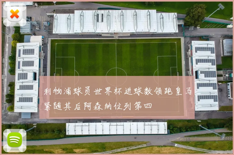 利物浦球员世界杯进球数领跑皇马紧随其后阿森纳位列第四
